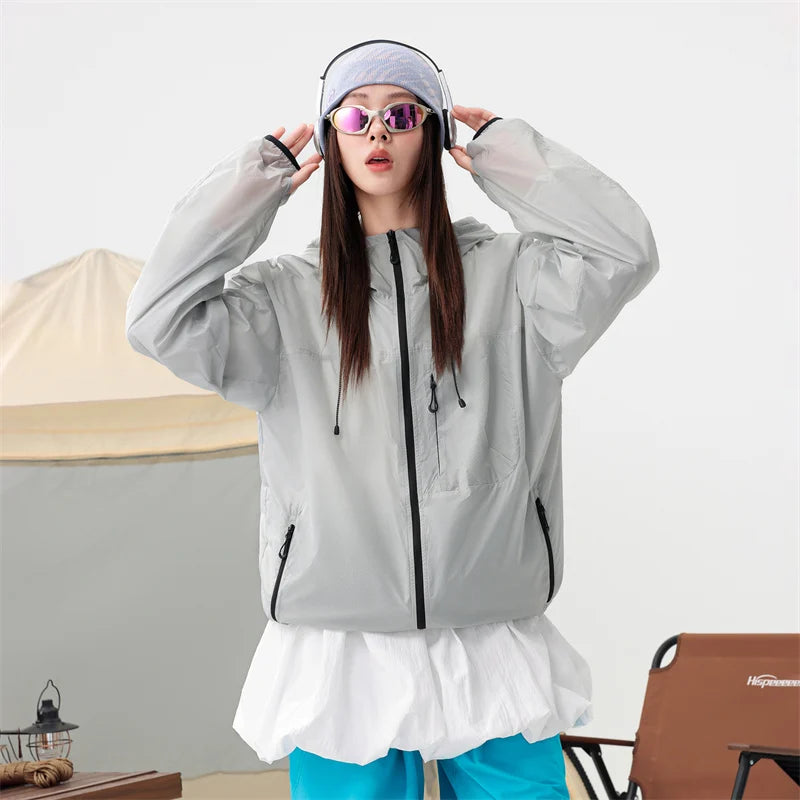 Unisex Summer UPF50+ UV Sun Protection, Waterproof Hoodie