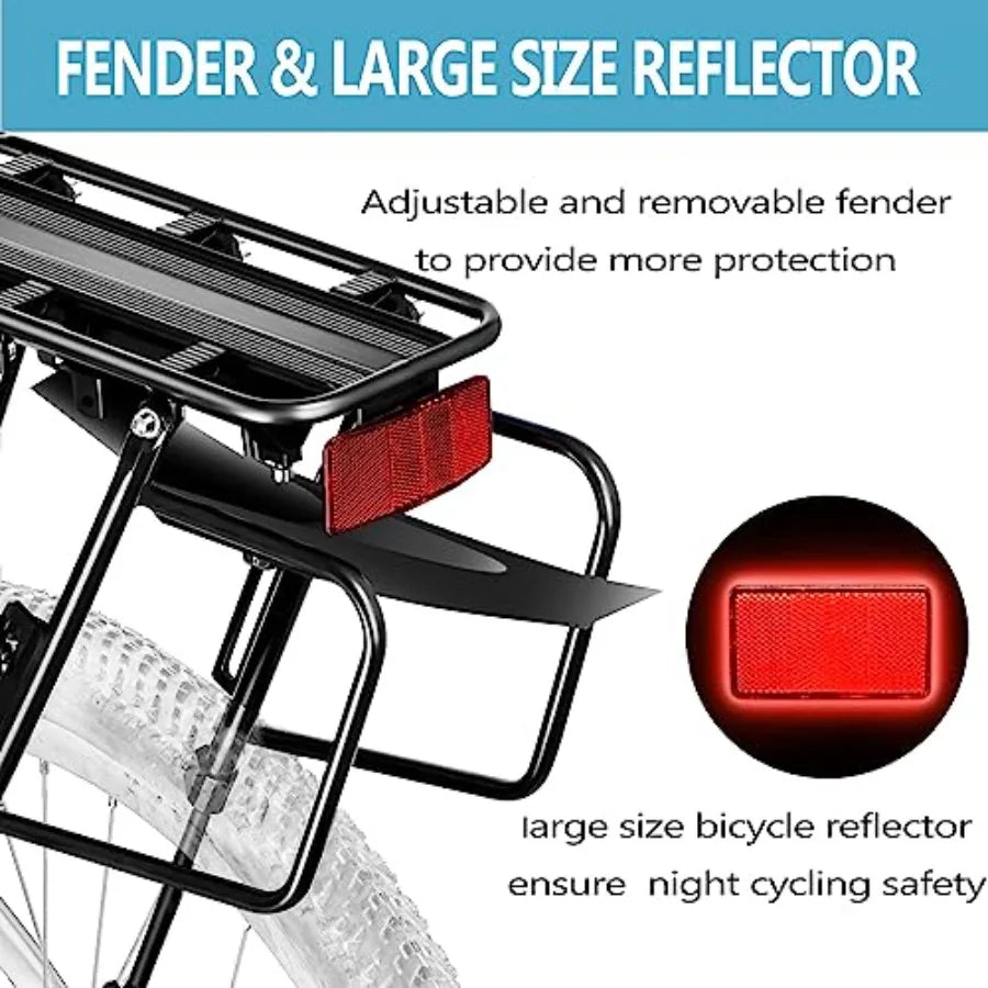 Quick Release Mountain Road Bicycle Rear Racks, Rear, 310 LB Capacity