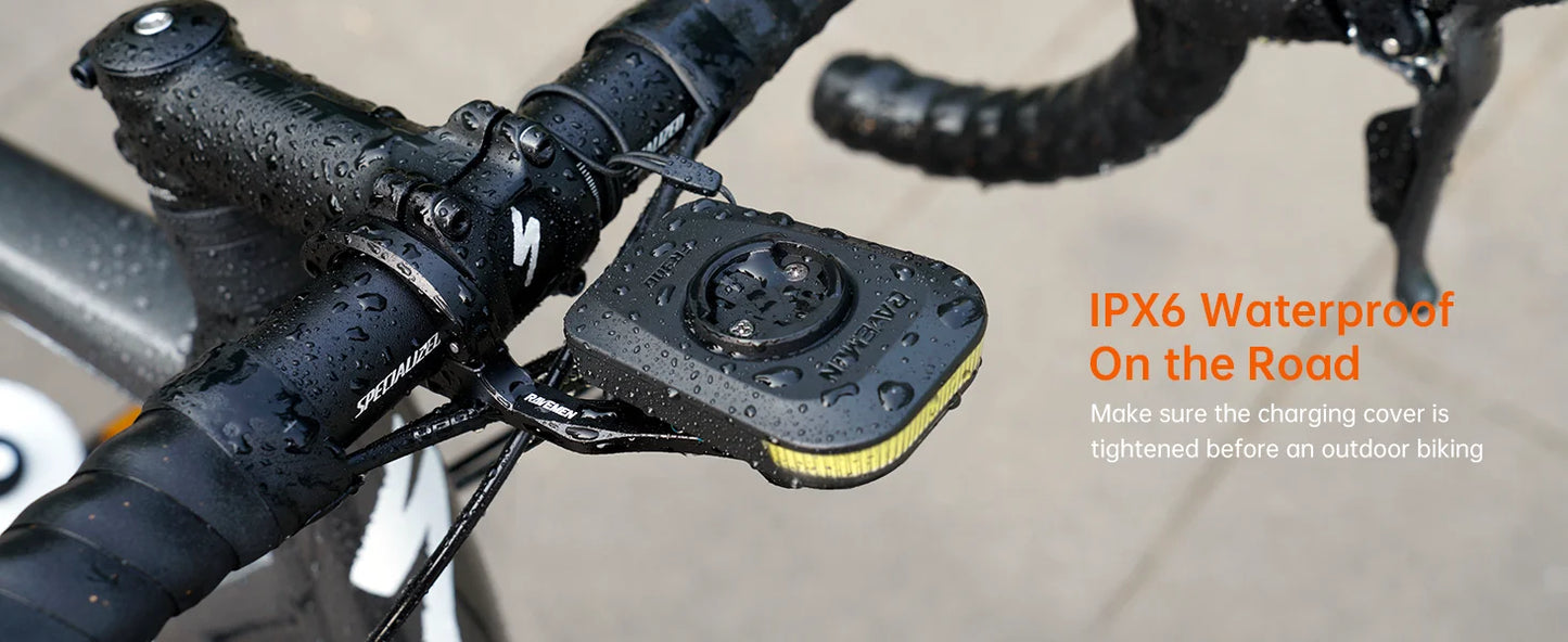 Ravemen Out-Front Bike Light For Garmin USB Rechargeable LED Bicycle Daytime Running Headlight FR300/FR160 Lamp Waterproof IPX6
