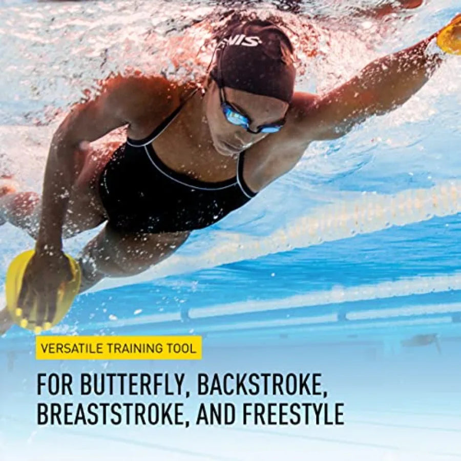 Agility Floating Swim Paddles - Strapless Design for Stroke Technique - Instant Feedback