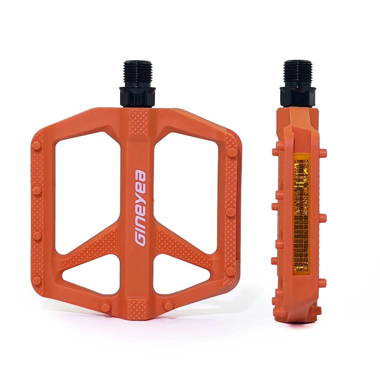 Gineyea Bike Pedals Flat, Lightweight Bearing Anti-slip Large Platform Road Bike MTB Bike Pedal Bicycle Accessories.