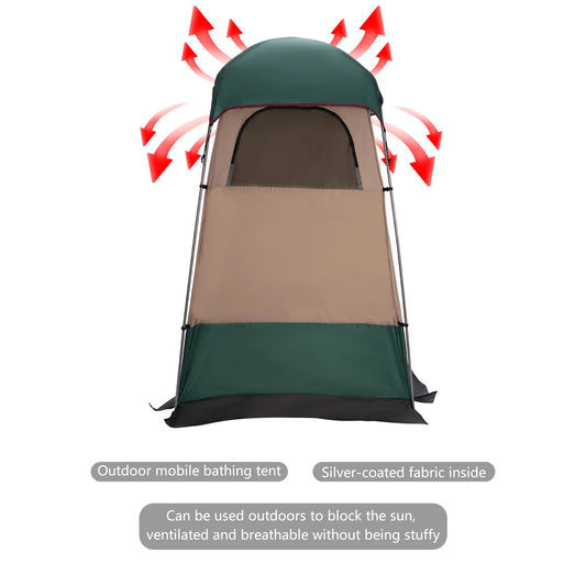 63*63*94.5 in Portable Shower Tent, Sun Protection, Waterproof, Privacy Shelter, Outdoor Camping Toilet for Camping, Hiking, Beach