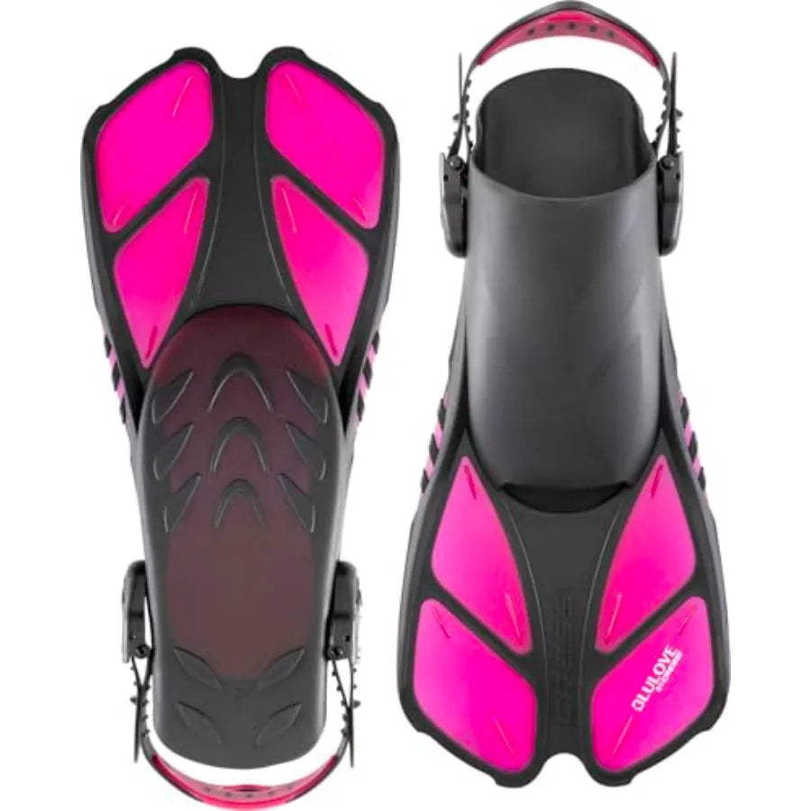 Adult Snorkel Set Mask, Dry Snorkel, Adjustable Fins - Light for Travel - Ocean Set: Designed in Italy