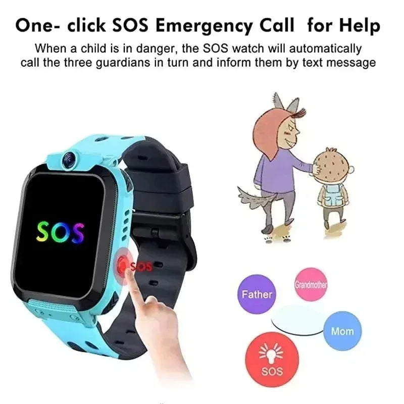 Lenovo 5G Kids Smart Camera Watch GPS Location Sim Card Call SOS IPX67 Waterproof reloj inteligente niños for Boys Girl 2027 New