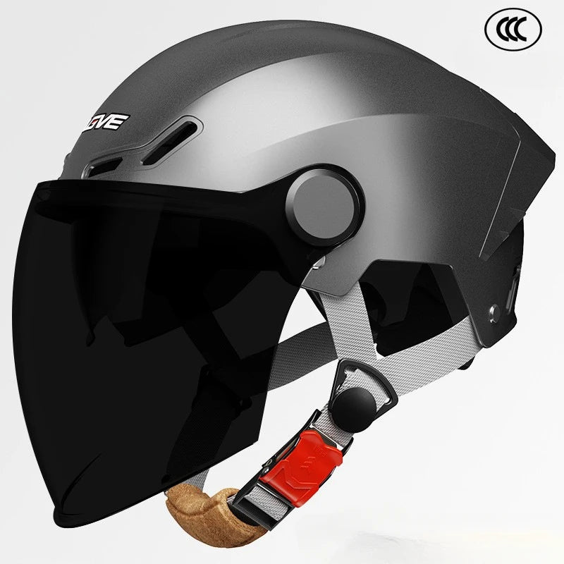 3C Certified Lightweight Summer Sun Protection Half Helmet UV Resistant Electric Scooter Helmet Unisex Breathable Safety Helmet