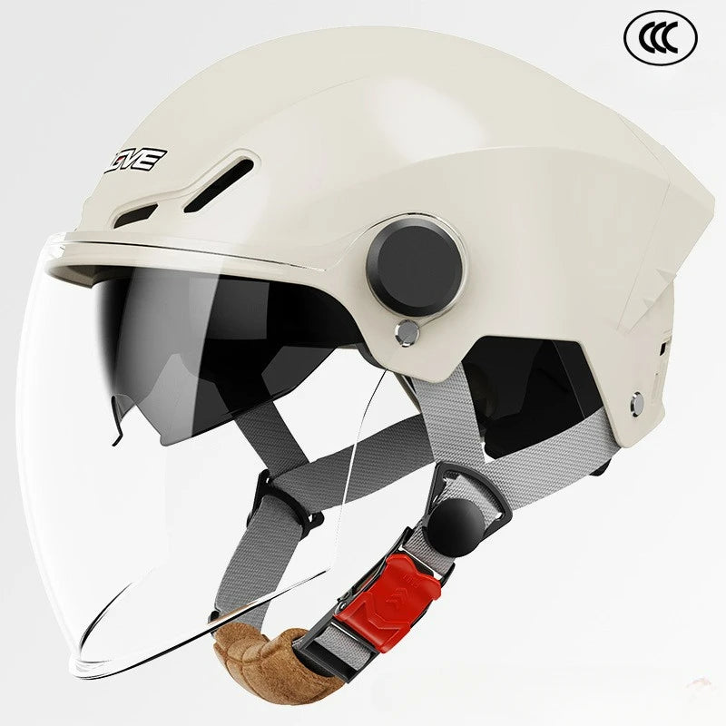 3C Certified Lightweight Summer Sun Protection Half Helmet UV Resistant Electric Scooter Helmet Unisex Breathable Safety Helmet