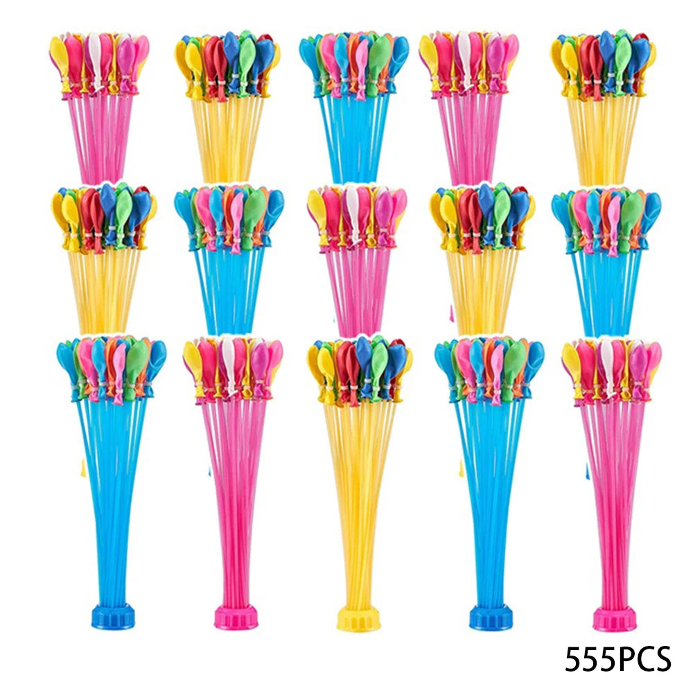 111 Pcs Quick Fill Water Balloons with Stand Easy Self-Sealing for Kids Adults, Summer Beach Pool Party Outdoor Toys