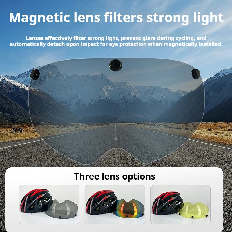 MOON Bike Helmet with Mips System Mountain Cycling Helmet Lightweight Impact Protection for Adult Men and Women