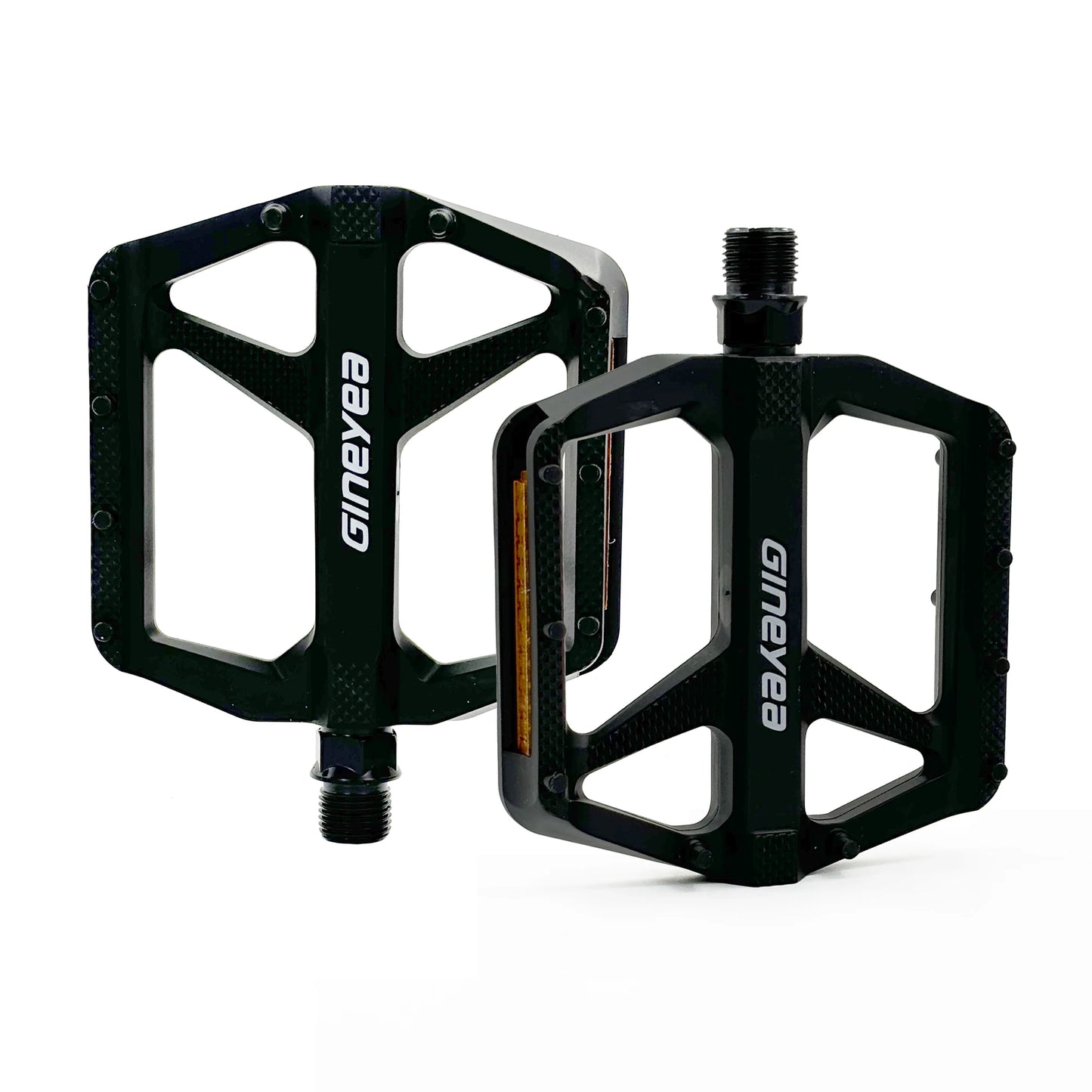 Gineyea Bike Pedals Flat, Lightweight Bearing Anti-slip Large Platform Road Bike MTB Bike Pedal Bicycle Accessories.
