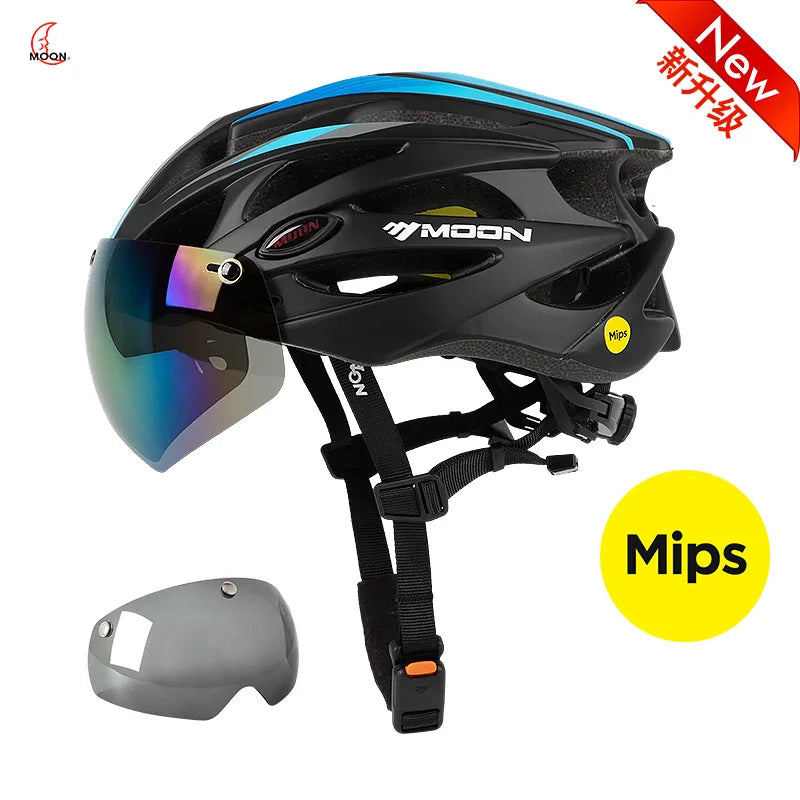 MOON Bike Helmet with Mips System Mountain Cycling Helmet Lightweight Impact Protection for Adult Men and Women