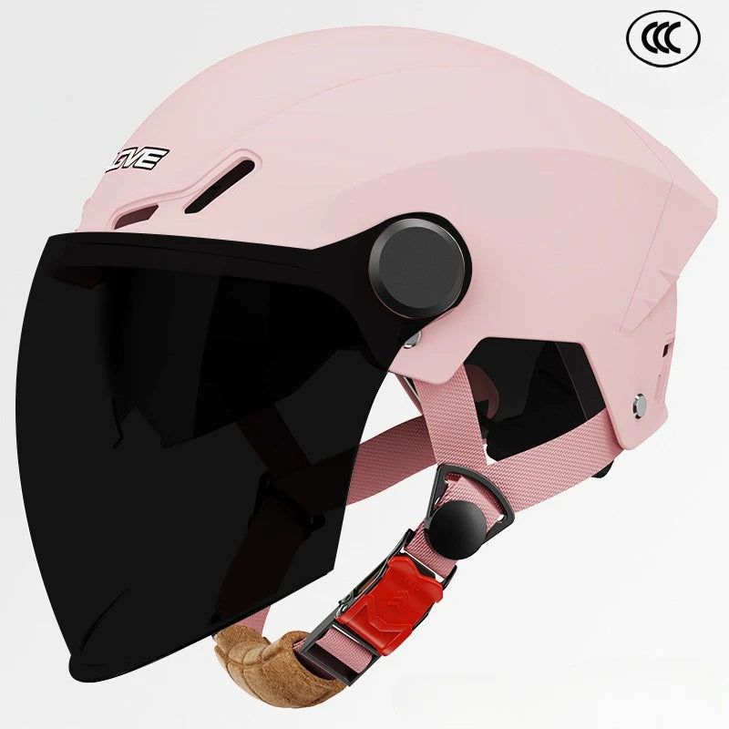 3C Certified Lightweight Summer Sun Protection Half Helmet UV Resistant Electric Scooter Helmet Unisex Breathable Safety Helmet