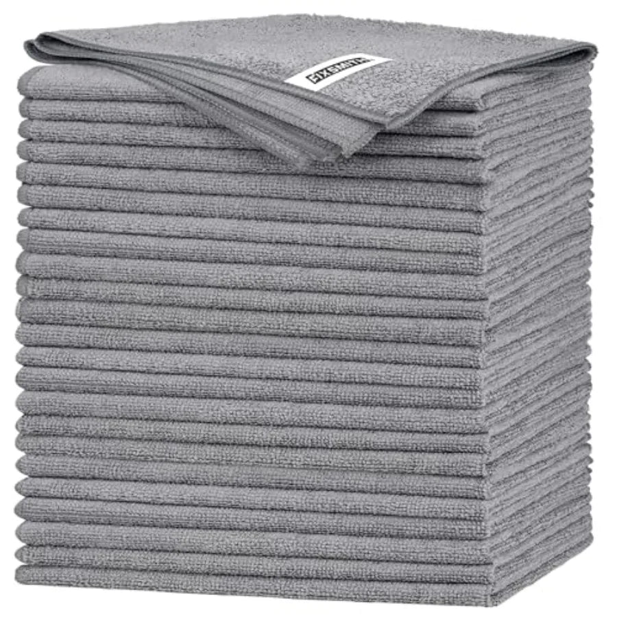 Microfiber Cleaning Cloth -Pack of 24, Highly Absorbent 16"X12"