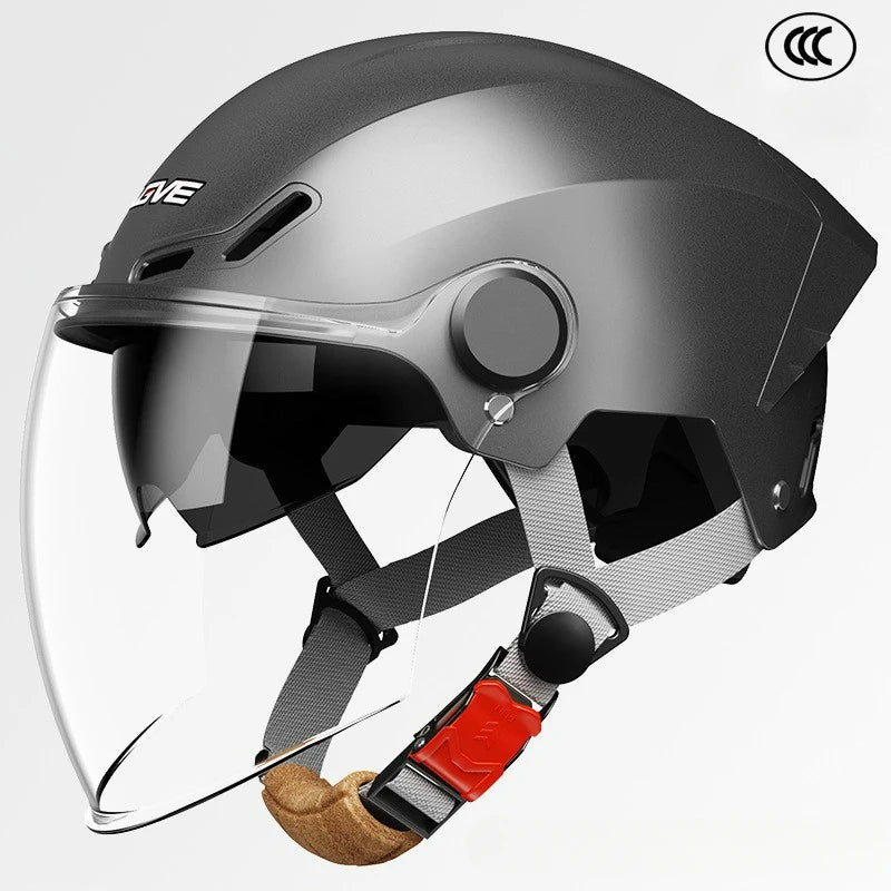 3C Certified Lightweight Summer Sun Protection Half Helmet UV Resistant Electric Scooter Helmet Unisex Breathable Safety Helmet