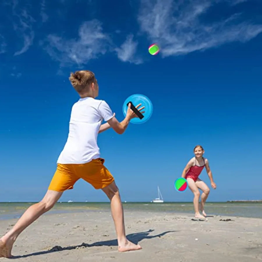 Toss and Catch Ball Game Outdoor Toys for Yard Games Beach Toys Outside Games for 3 4 5 6 7 8 9 10 Year Old Boys Girls Upgraded