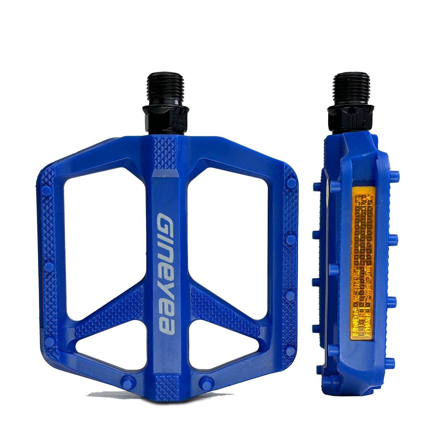 Gineyea Bike Pedals Flat, Lightweight Bearing Anti-slip Large Platform Road Bike MTB Bike Pedal Bicycle Accessories.