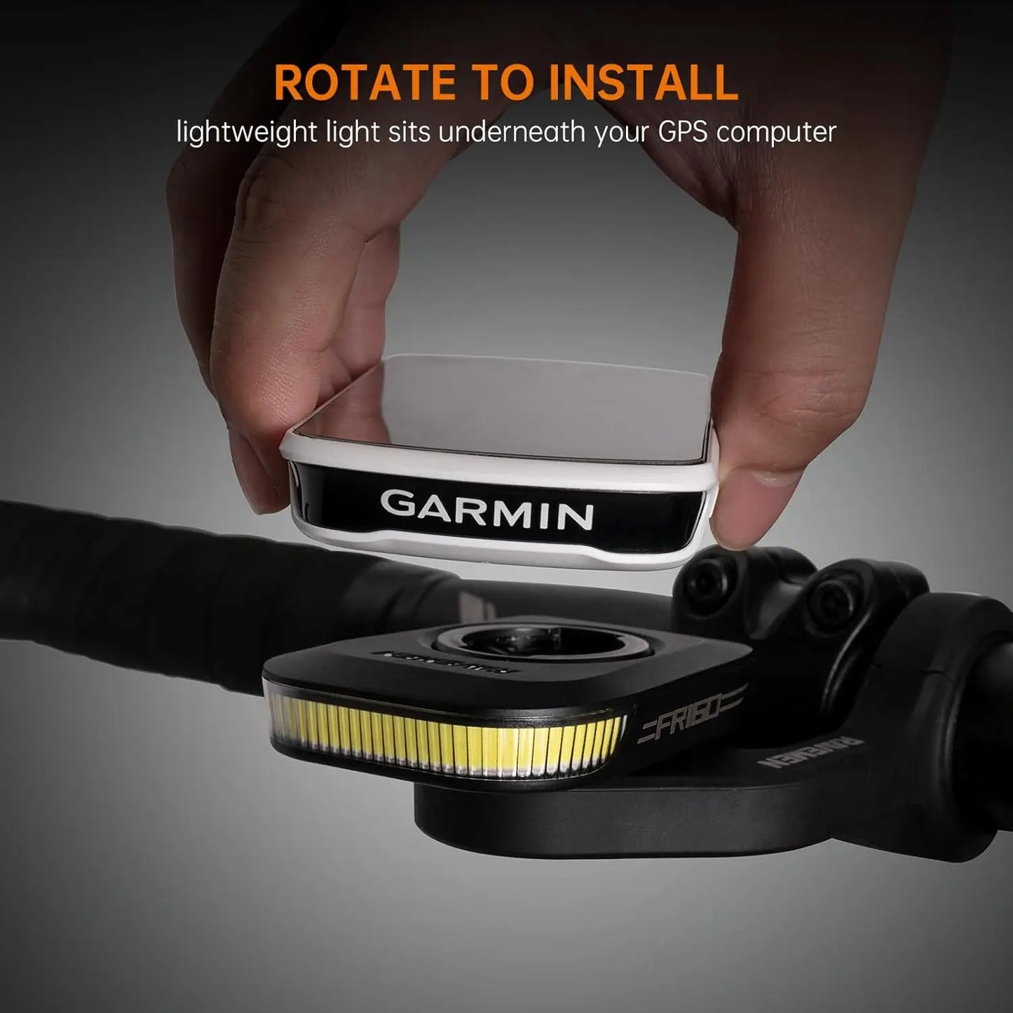 Ravemen Out-Front Bike Light For Garmin USB Rechargeable LED Bicycle Daytime Running Headlight FR300/FR160 Lamp Waterproof IPX6