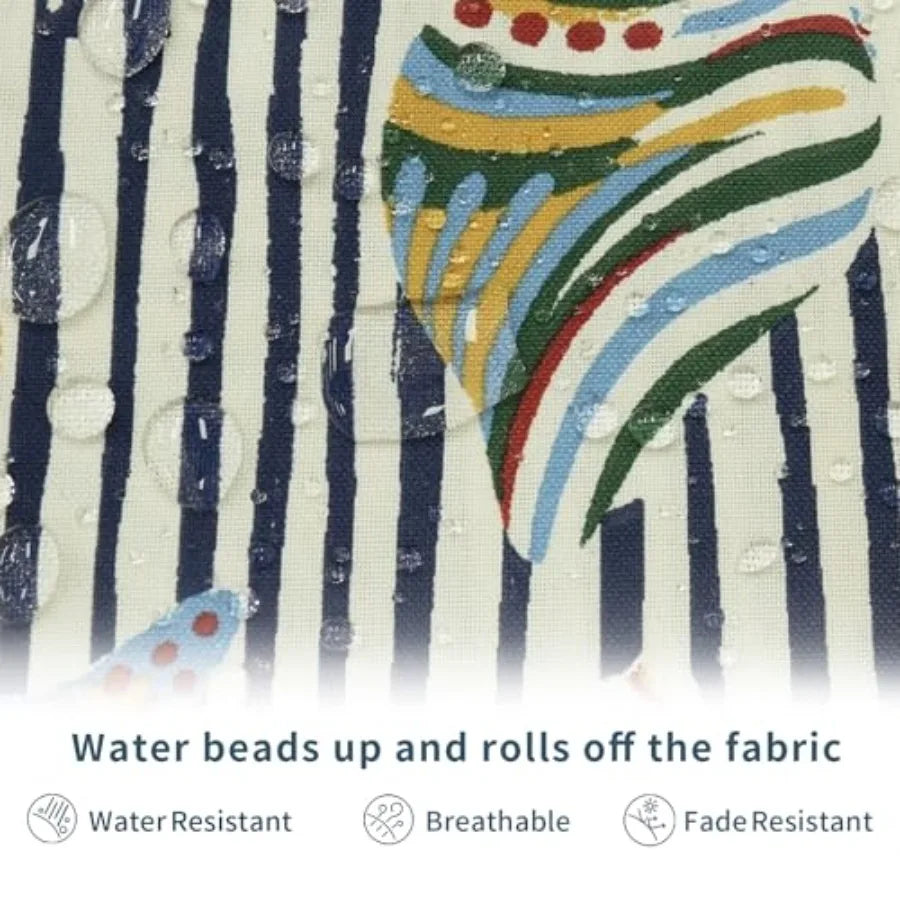 Pack of 2 Waterproof Patio Decorative Throw Pillow for Home, Sofa, Bench and Patio Furniture
