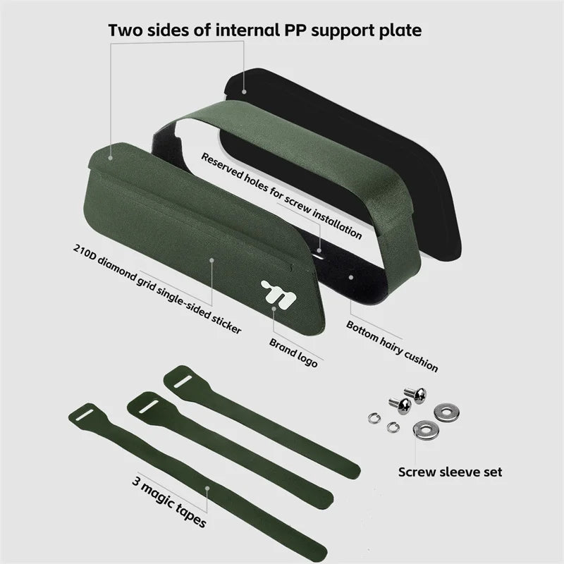 WEST BIKING Bicycle Magnetic Flip Cover Tube Bag Bicycle Tube Bag Convenient Hard Shell Waterproof MTB Road Accessories