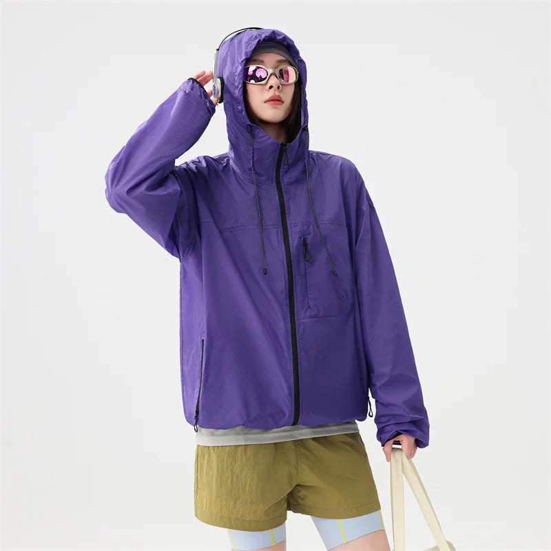 Unisex Summer UPF50+ UV Sun Protection, Waterproof Hoodie