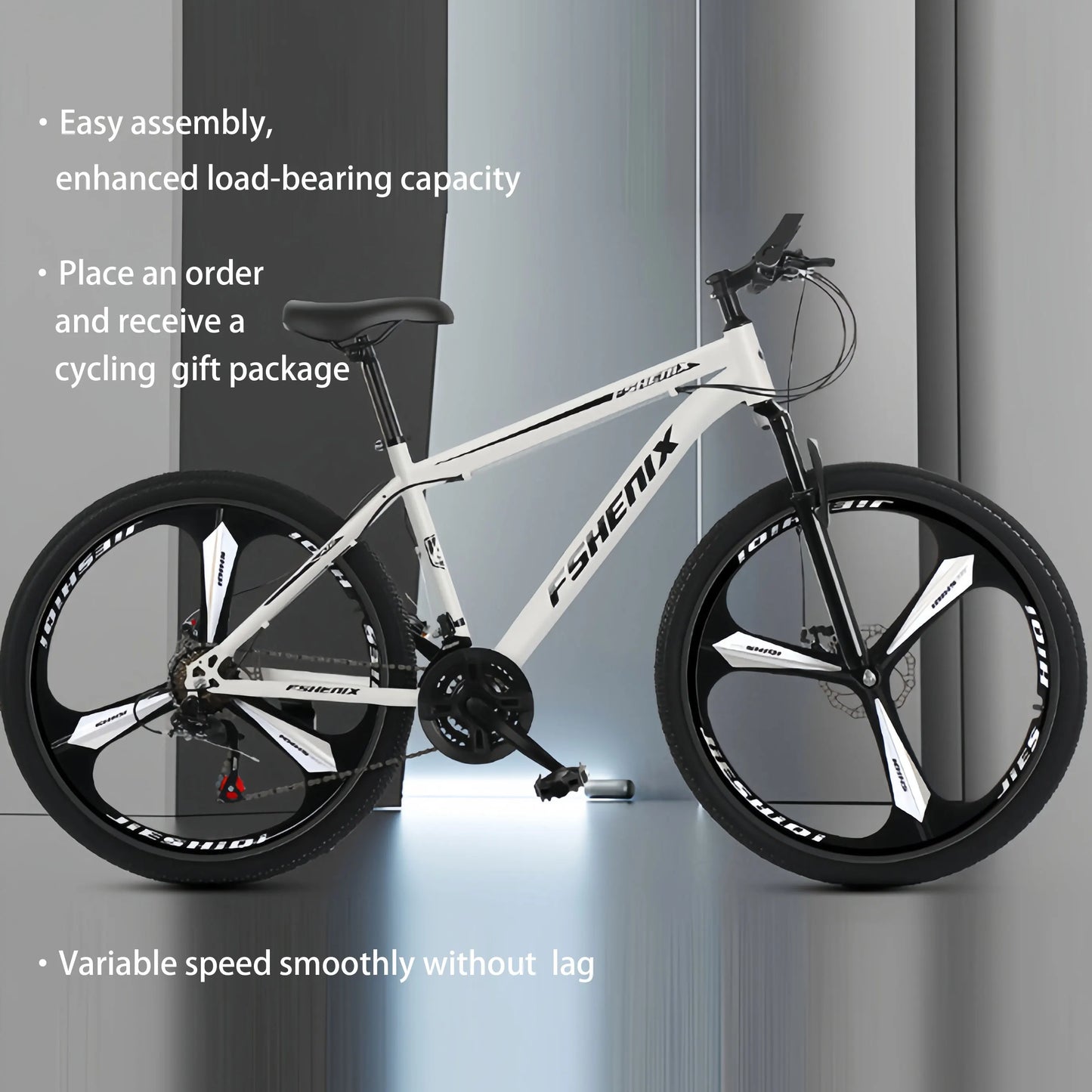 Adult wholesale mountain bikes, 24-inch and 26-inch, shock-absorbing, 21-speed off-road bikes, and college student bicycles