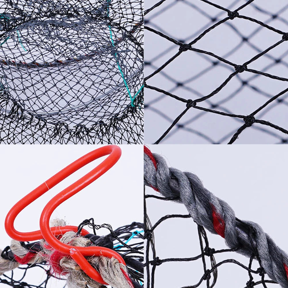 Folding Crab Trap Shrimp Fish Trap Crab Catcher Net Fishing Net Cage Telescopic Fishing Traps Net for Lobster Shrimp