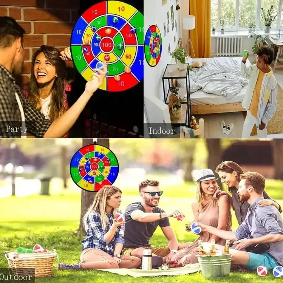 2026 29" Large Dart Board For Kids, Kids Dart Board With Sticky Balls, Boys ToyS,Indoor/SportOutdoor Fun Party Play Game Toys, Birthday Gifts For 3 4 5 6 7 8 9 10 1112 YearOldBoys Girls