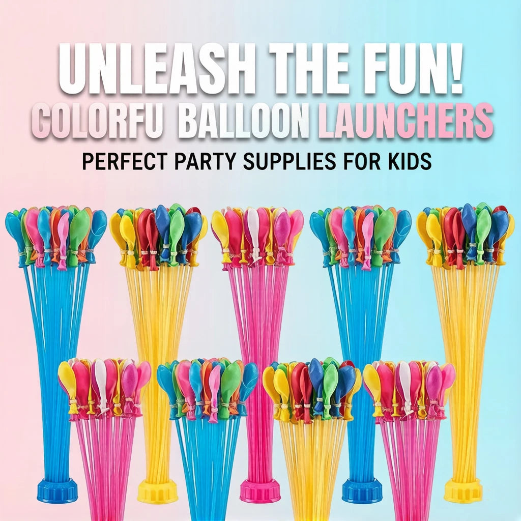 111 Pcs Quick Fill Water Balloons with Stand Easy Self-Sealing for Kids Adults, Summer Beach Pool Party Outdoor Toys