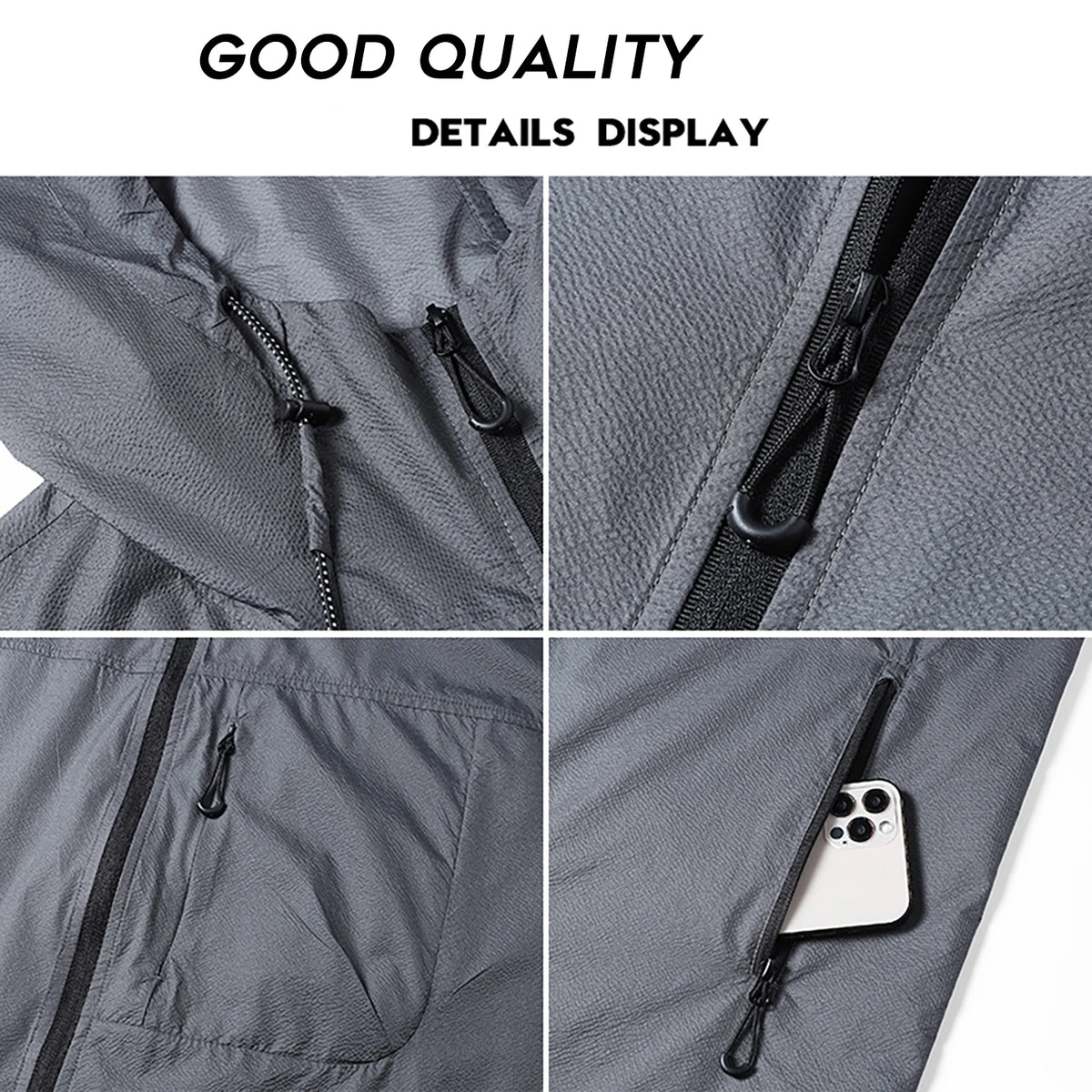 Unisex Summer UPF50+ UV Sun Protection, Waterproof Hoodie