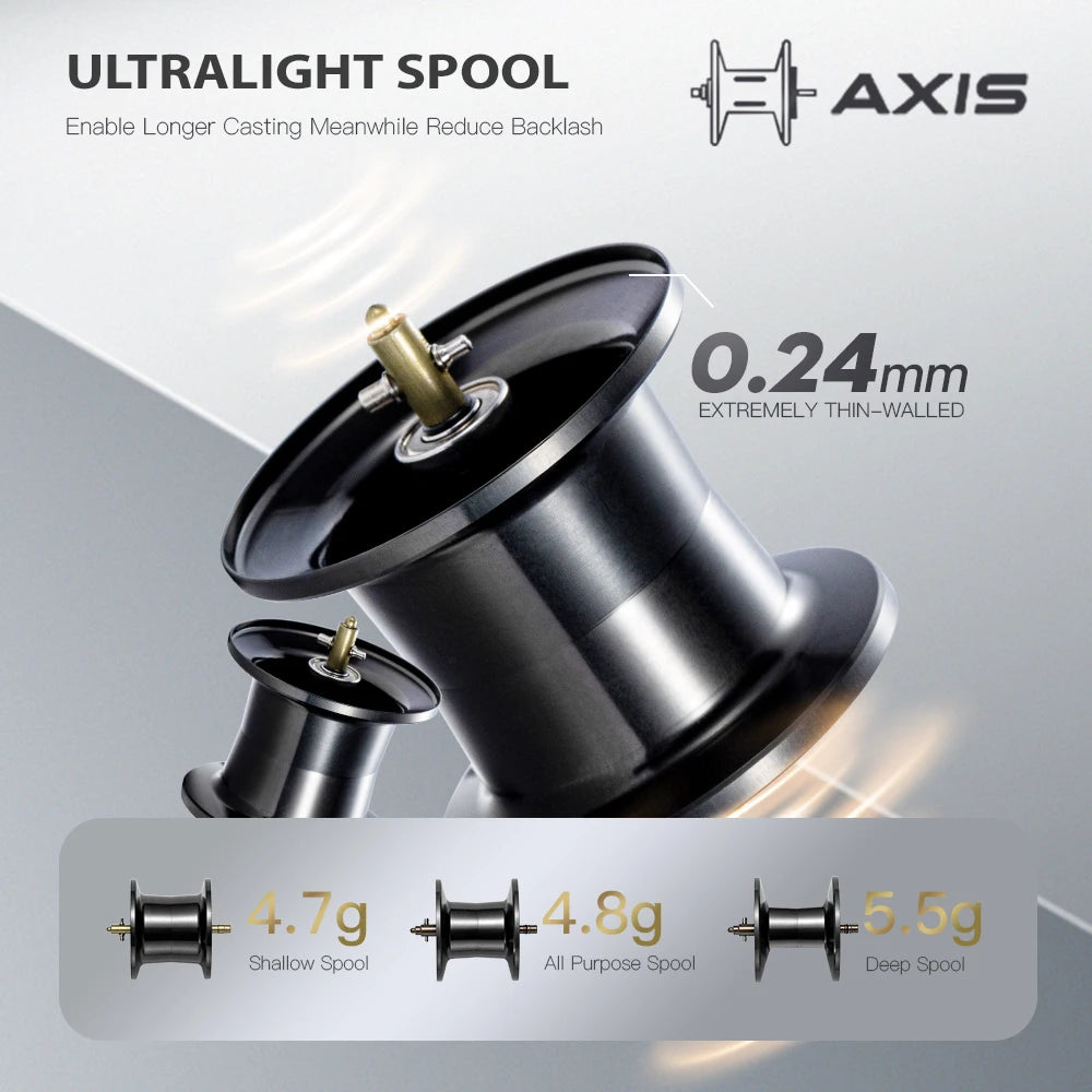 SOLOKING ASHMOON Alloy Baitcasting Reel Ultralight BFS Reel 6.3/7.1/8.1 Gear Ratio 6KG Drag Power Fishing Reel