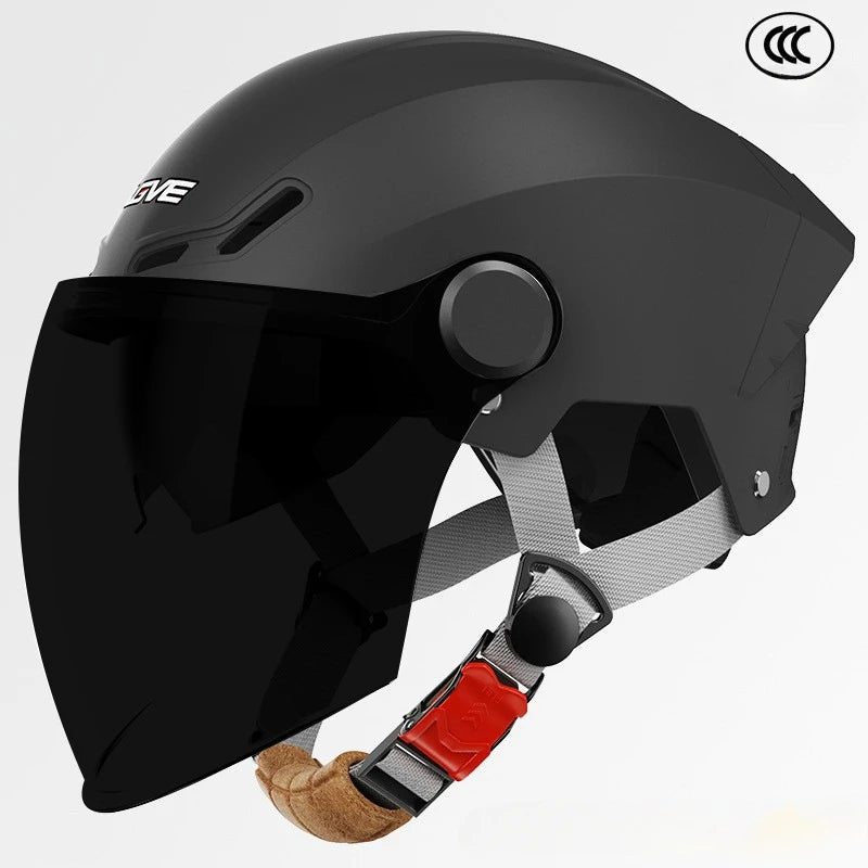 3C Certified Lightweight Summer Sun Protection Half Helmet UV Resistant Electric Scooter Helmet Unisex Breathable Safety Helmet