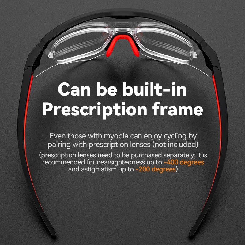 ROCKBROS Bicycle Glasses Polarized Photochromic 2 lenses Ultra-light Comfortable Bike Eyewear Non-slip TR90 Sunglasses Cycling Equipment