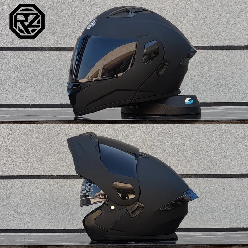 ORZ Personalised Motorcycle Full Face Helmet Men Women Fashion Dual Lens Helmets Motocross Racing Modular Flip Up Casco Moto