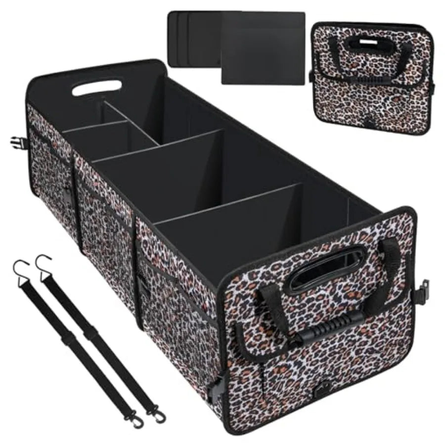 Trunk Organizer - 95L Large Capacity, Non-Slip Bottom, Waterproof, Portable Car Storage for SUV, Truck, Sedan