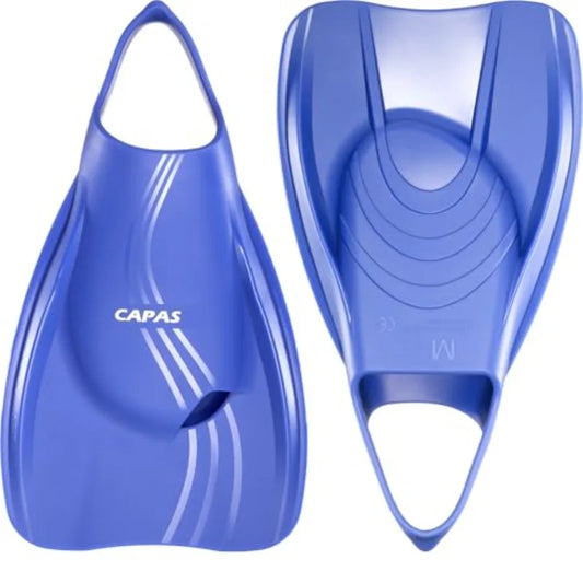 Pro Swim Training Fins with Mesh Bag, Silicone Short Professional Swimming Fins, Left-Right Customized Open Heel Flippers