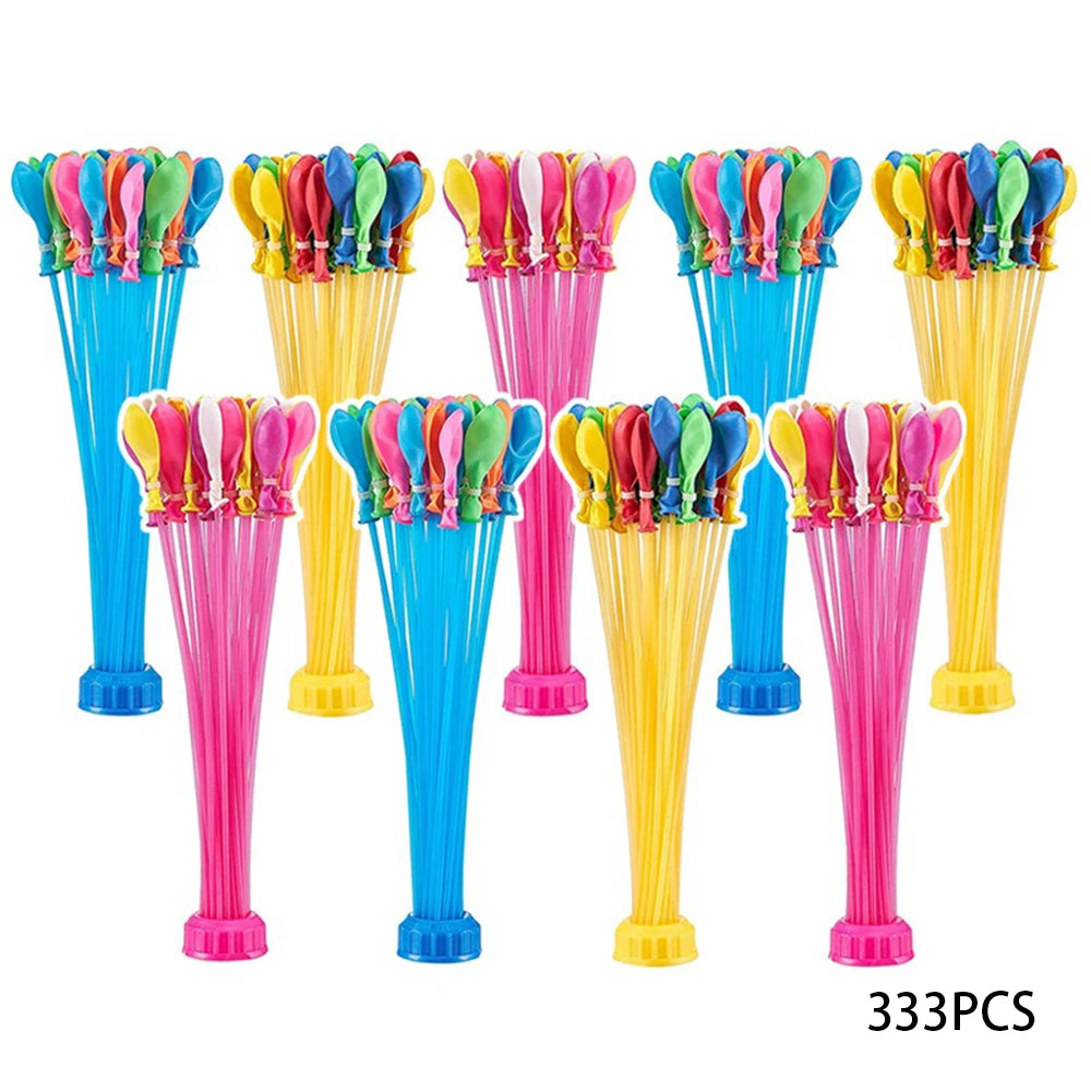 111 Pcs Quick Fill Water Balloons with Stand Easy Self-Sealing for Kids Adults, Summer Beach Pool Party Outdoor Toys