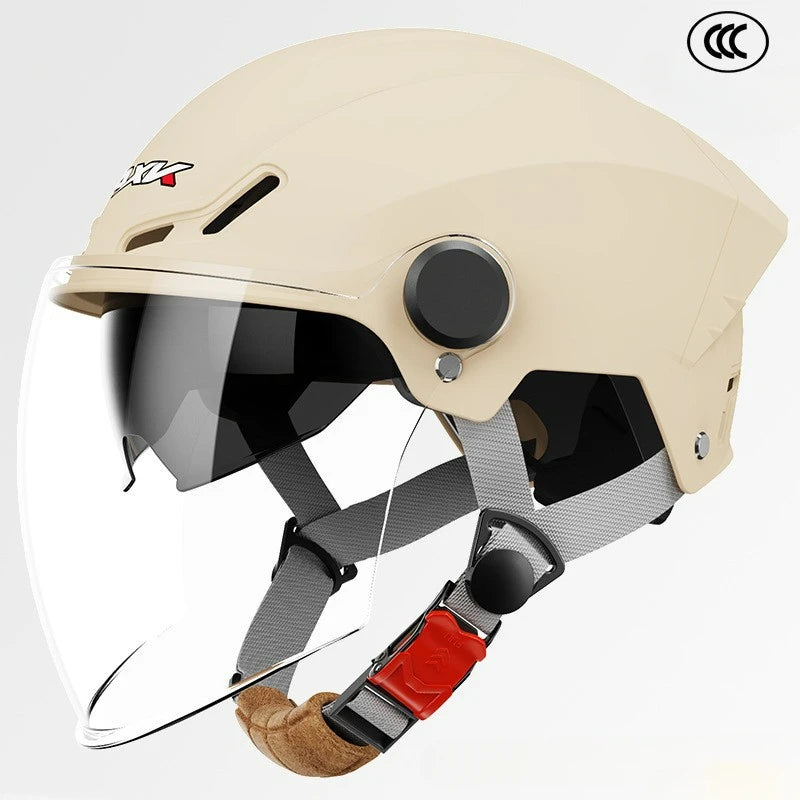 3C Certified Lightweight Summer Sun Protection Half Helmet UV Resistant Electric Scooter Helmet Unisex Breathable Safety Helmet