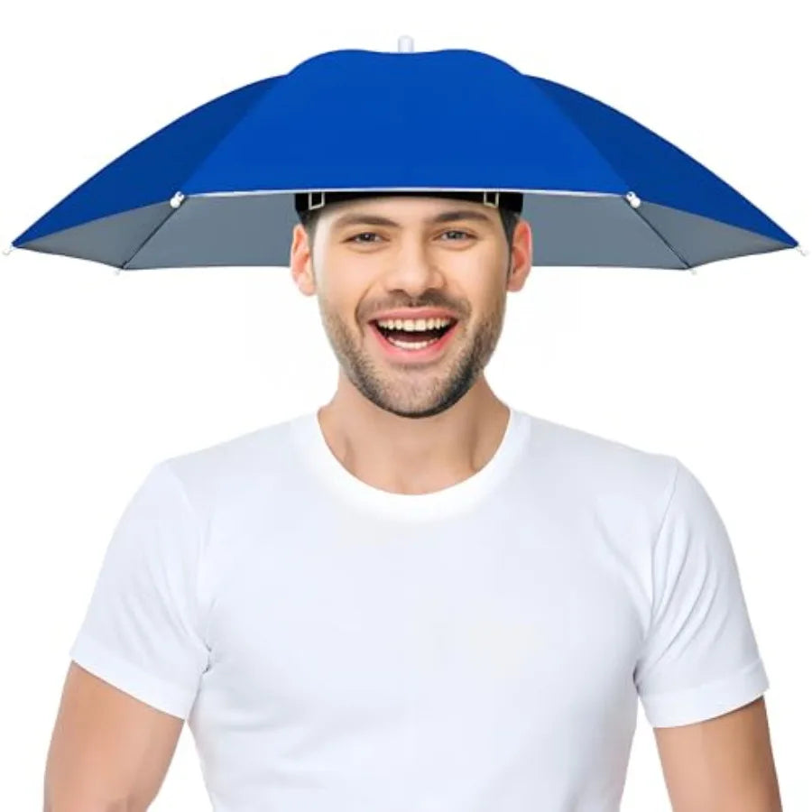 Fishing Umbrella Hat, Lightweight Adjustable Headband, for Adults Women and Men