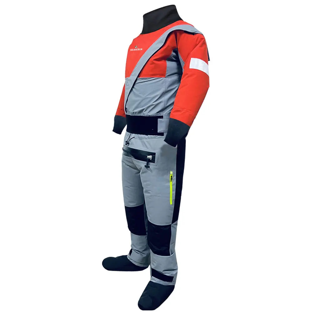3-Ply Men's Semi-Dry Suit Breathable Warm Paddling Drysuit Wetsuit for Kids to Adult Angler Kayak Fishing ATV&UTV Riders Clothing