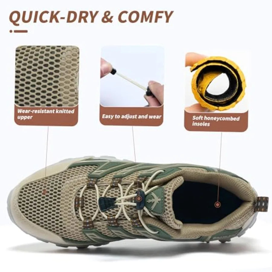 Alibress Water Shoes for Women Men Slip-on Hiking Water Shoes Quick-Dry Aqua Beach Swim River Shoes