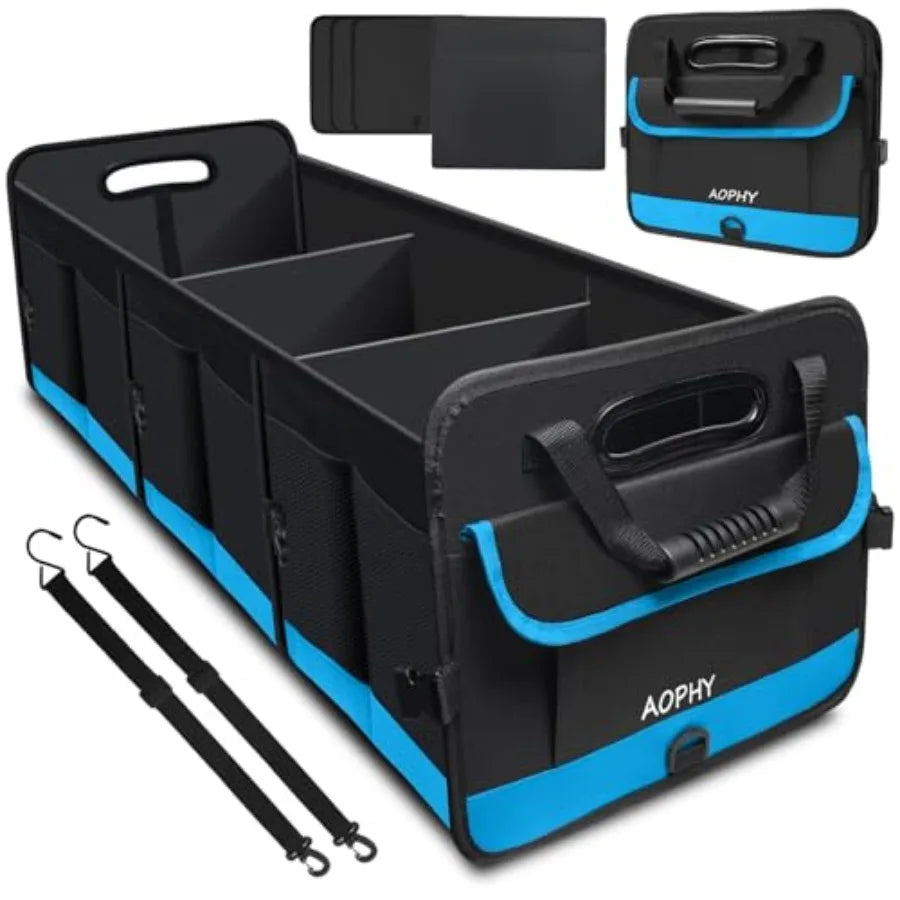 Trunk Organizer - 95L Large Capacity, Non-Slip Bottom, Waterproof, Portable Car Storage for SUV, Truck, Sedan