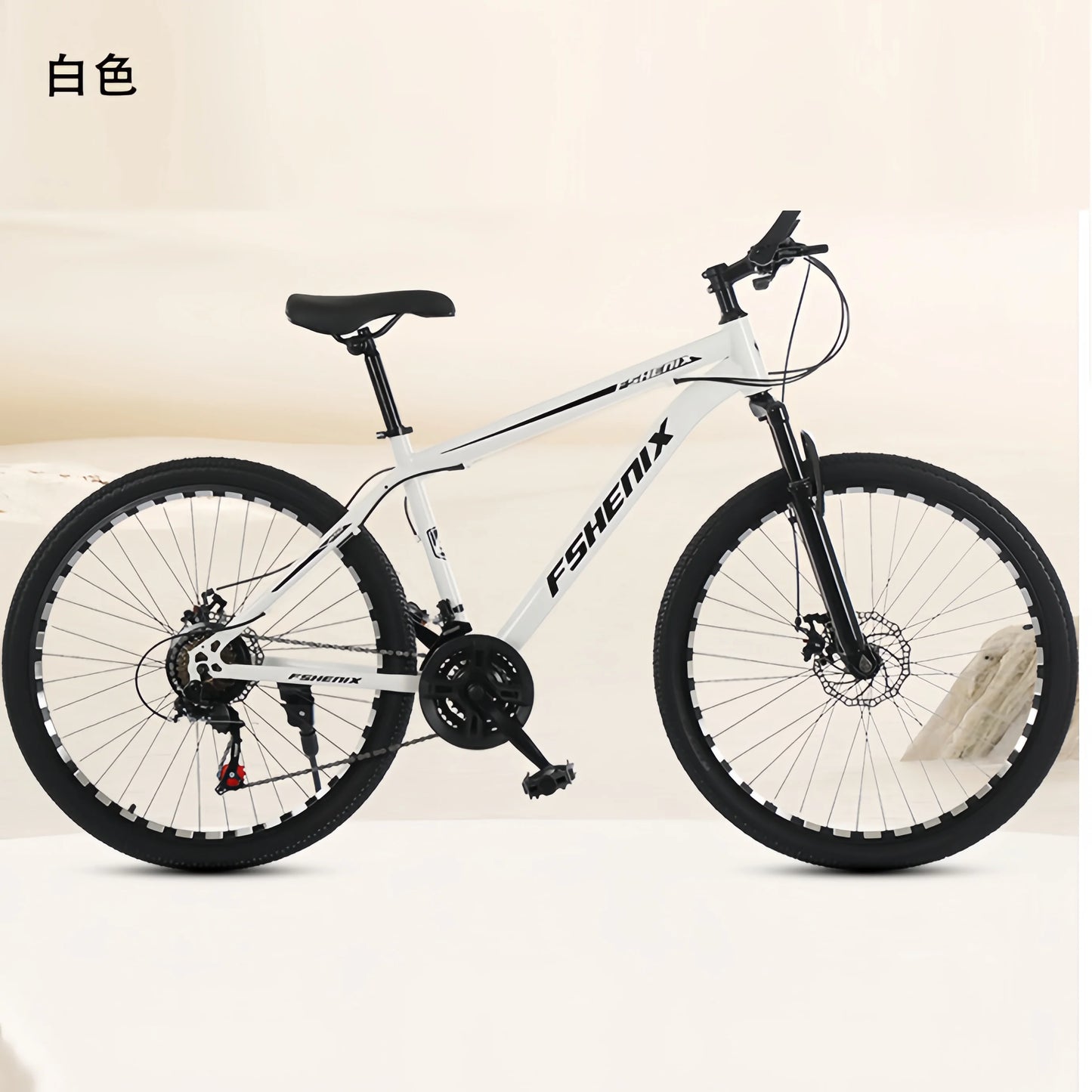 Adult wholesale mountain bikes, 24-inch and 26-inch, shock-absorbing, 21-speed off-road bikes, and college student bicycles