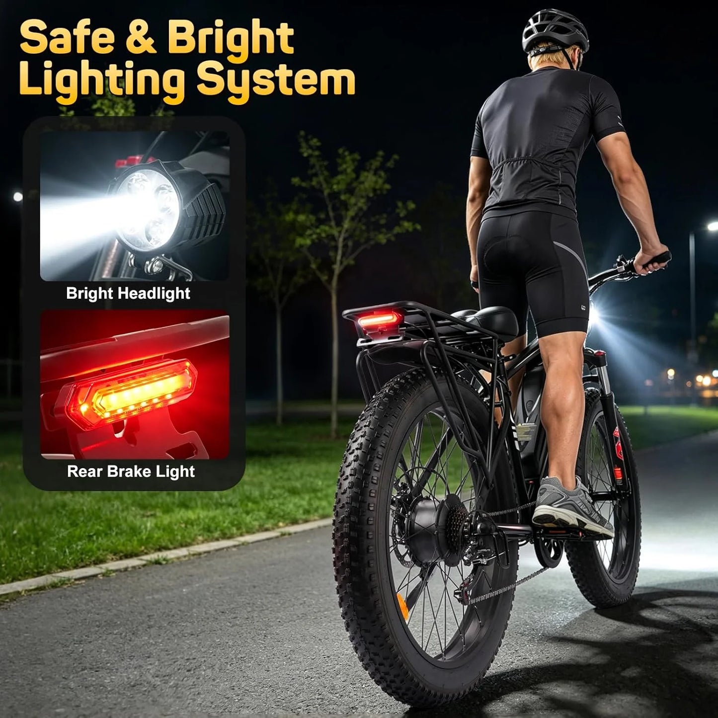 Electric Dirt Bike for Adults 1500W Motor Electric Motorcycle Black 31 MPH High-Speed E-bike Battery 48V 15AH Off-Road E Bike