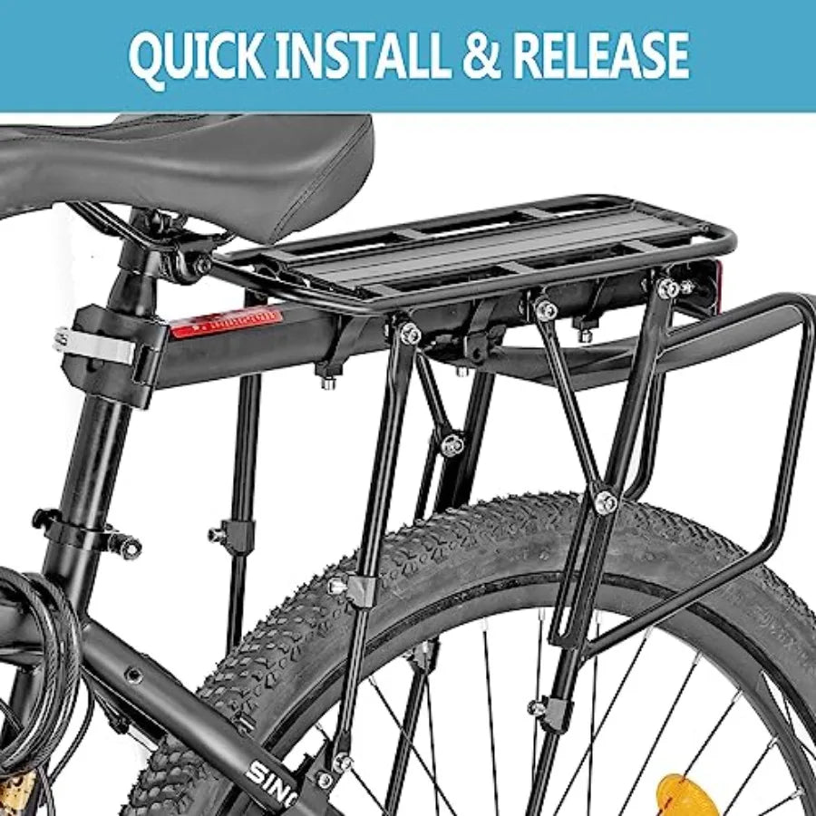 Quick Release Mountain Road Bicycle Rear Racks, Rear, 310 LB Capacity