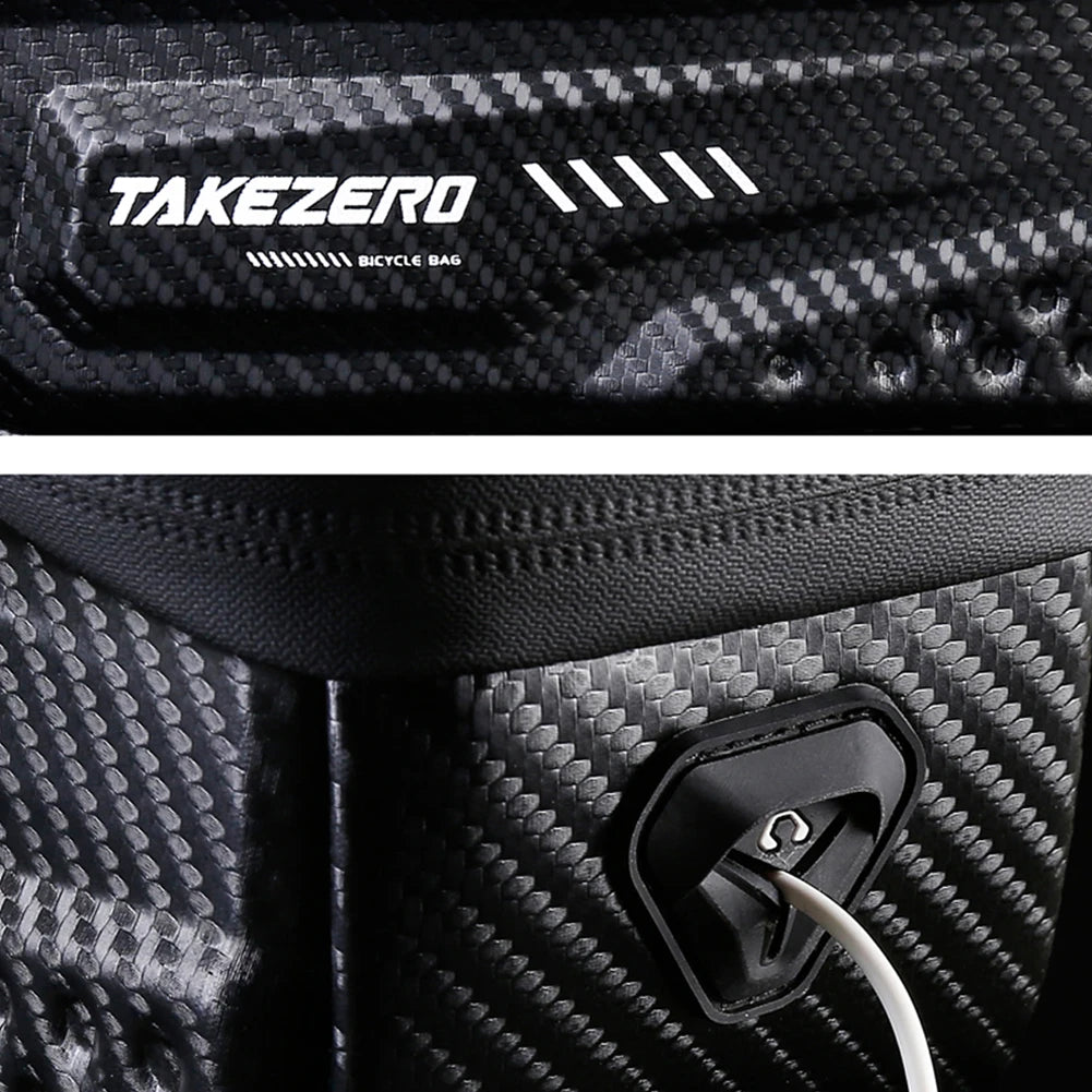 1L Bicycle Upper Tube Bag Waterproof Bike Front Frame Bag 6.8 Inch Touch Screen Road Bike Accessories