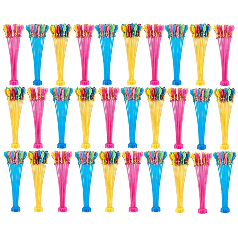 111 Pcs Quick Fill Water Balloons with Stand Easy Self-Sealing for Kids Adults, Summer Beach Pool Party Outdoor Toys