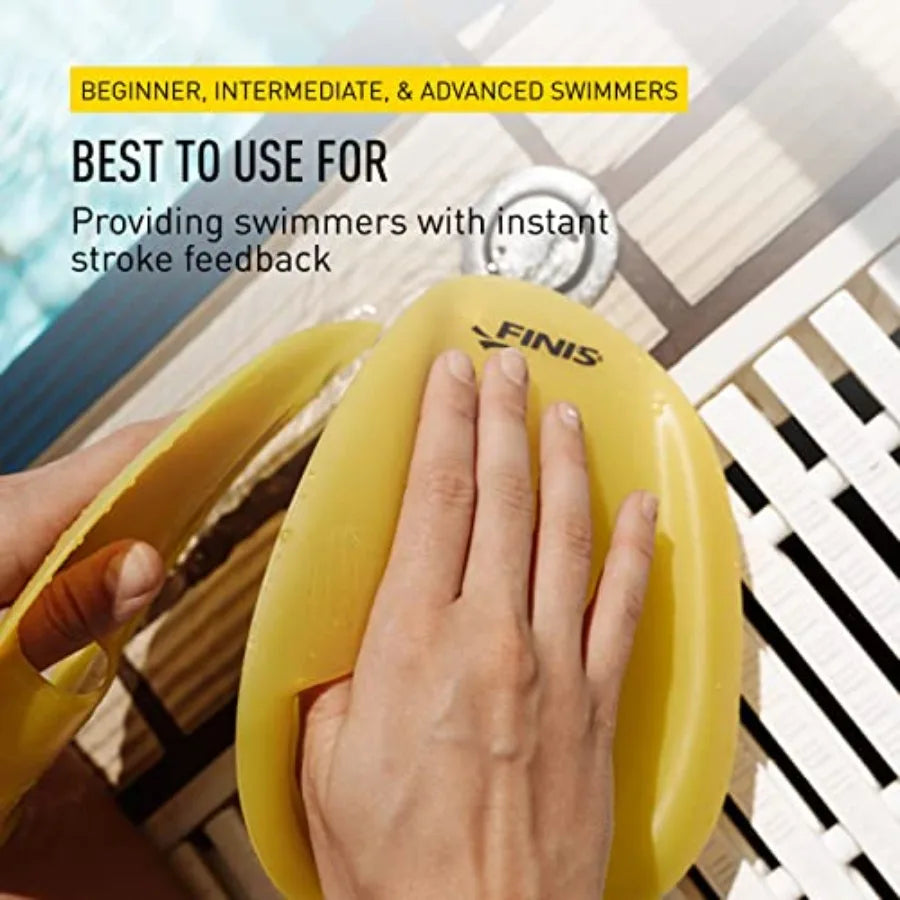 Agility Floating Swim Paddles - Strapless Design for Stroke Technique - Instant Feedback