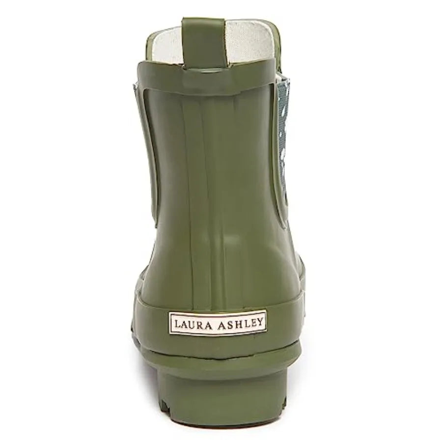 Laura Ashley Women's Waterproof Mid Cut Ankle Rain Boots