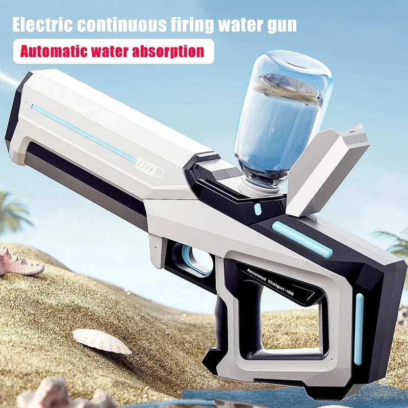 Electric Water Guns For Adults Powerful Squirt Automatic Water Suction Water Blasters Summer Outdoor Beach Toy For Boys Kid Gift