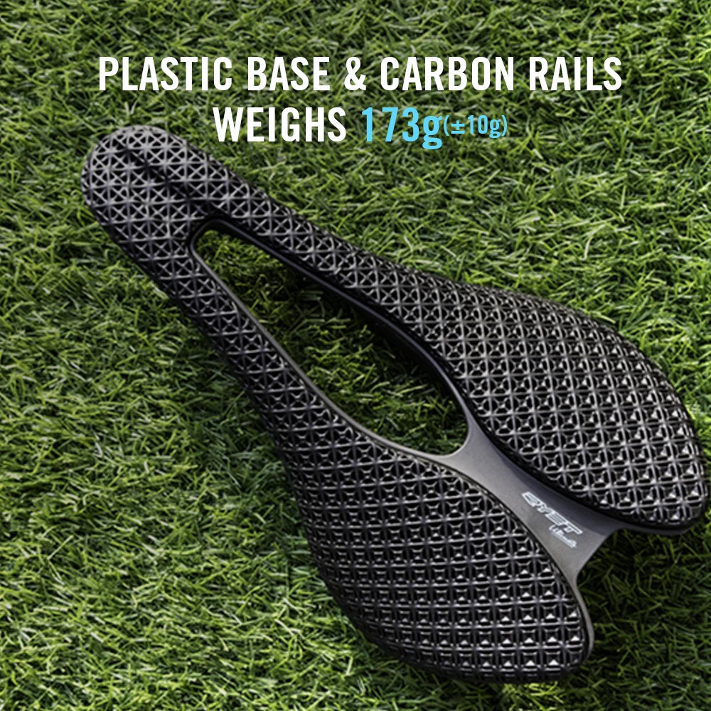 RYET 3D Printed Bicycle Saddle Ultralight Carbon EVA 245x145mm Bike Seating Part MTB Gravel Road Bike Seat Cycling Cushion
