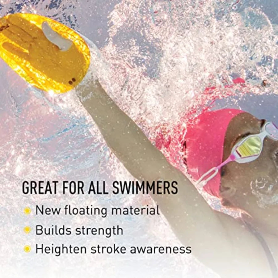 Agility Floating Swim Paddles - Strapless Design for Stroke Technique - Instant Feedback